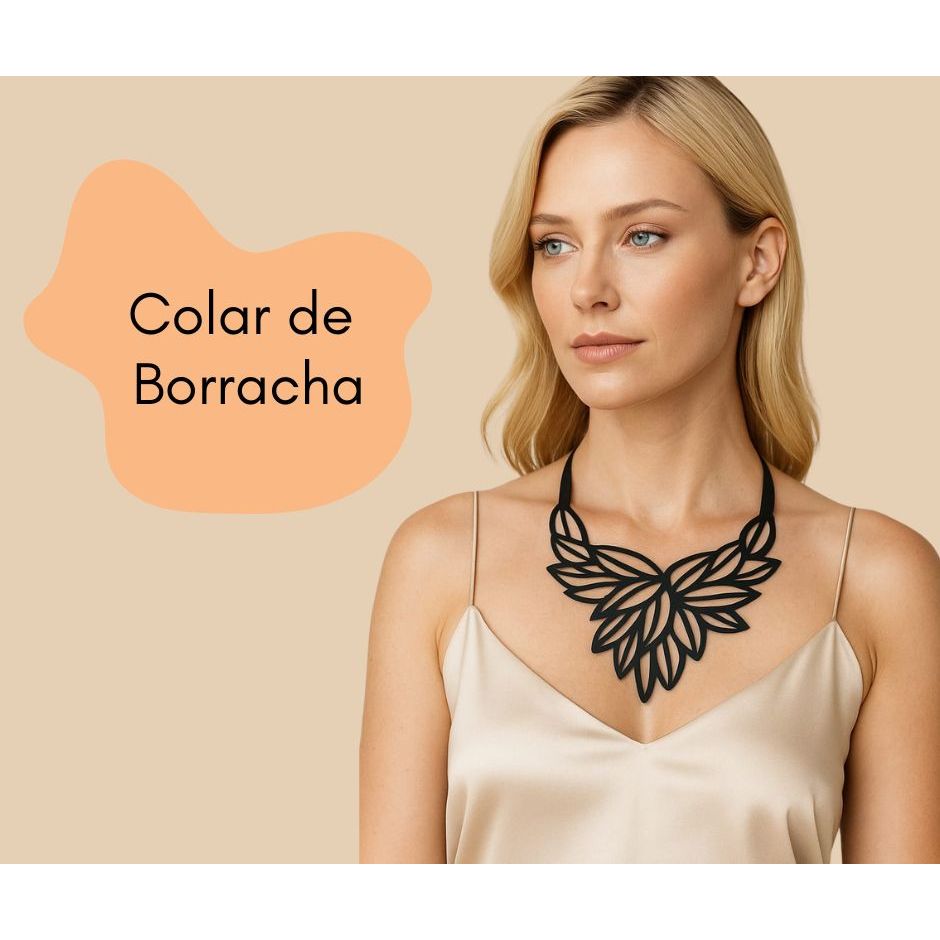 Colar Amazonia Novidade Artesanal Feminino Mulher Moda Feminina Blogueira Virginia Sustentavel Envio Imediato Lancamento