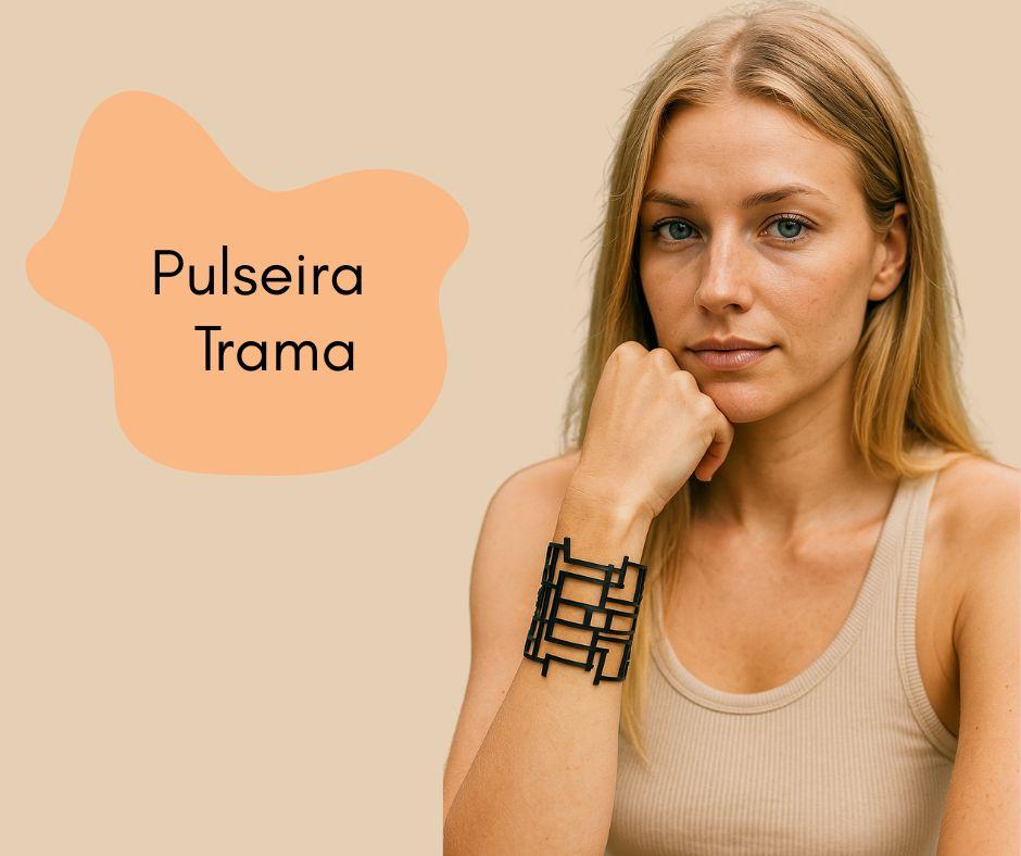Pulseira Trama Bracelete Novidade Artesanal Feminino Mulher Moda Feminina Blogueira Virginia Envio Imediato Lancamento