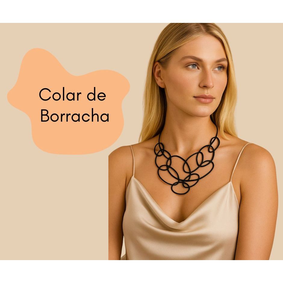 Colar Magnus Novidade Artesanal Feminino Mulher Moda Feminina Blogueira Virginia feito a mao Envio Imediato Lancamento