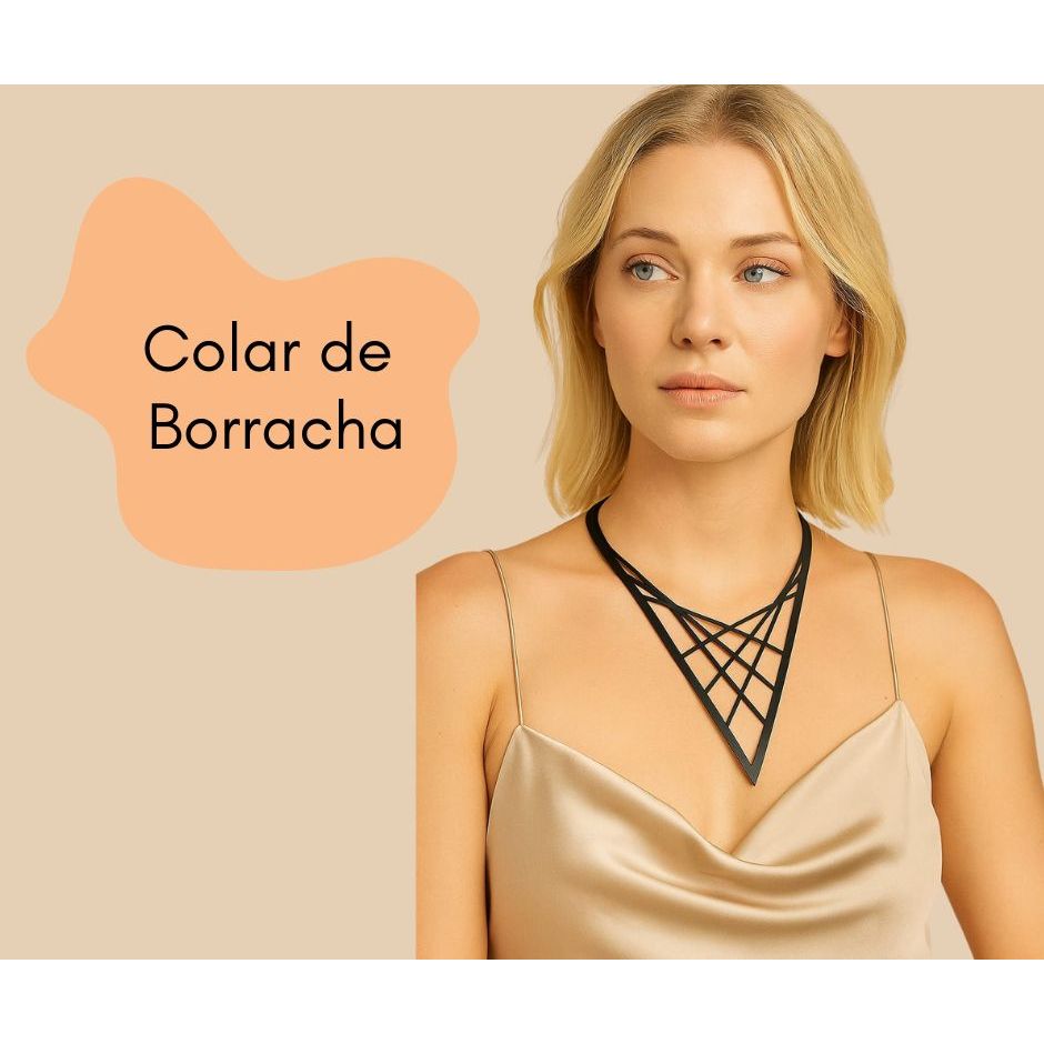 Colar Maximus Novidade Artesanal Feminino Mulher Moda Feminina Blogueira Virginia Elegante Envio Imediato Lancamento