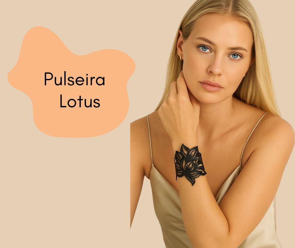 Pulseira Lotus Bracelete Novidade Artesanal Feminino Mulher Moda Feminina Blogueira Virginia Envio Imediato Lancamento